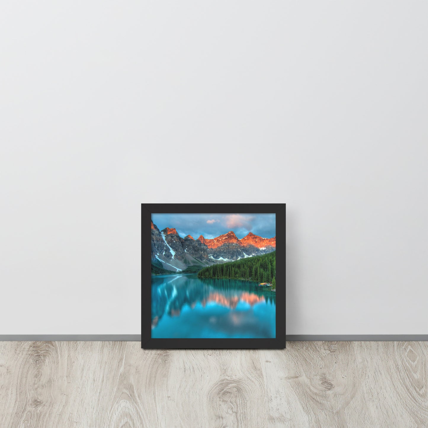 Alberta Mountain Lake Framed Poster