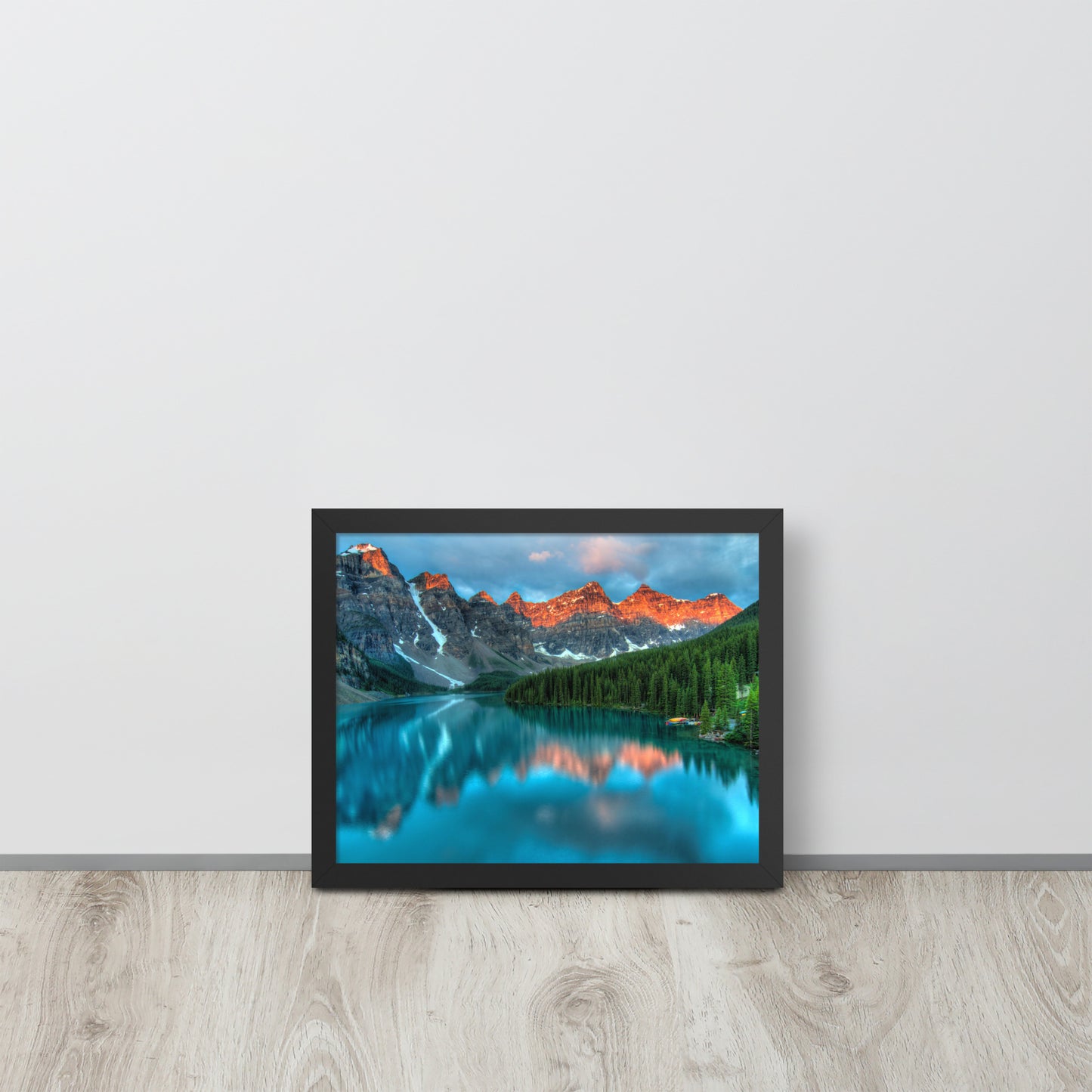 Alberta Mountain Lake Framed Poster