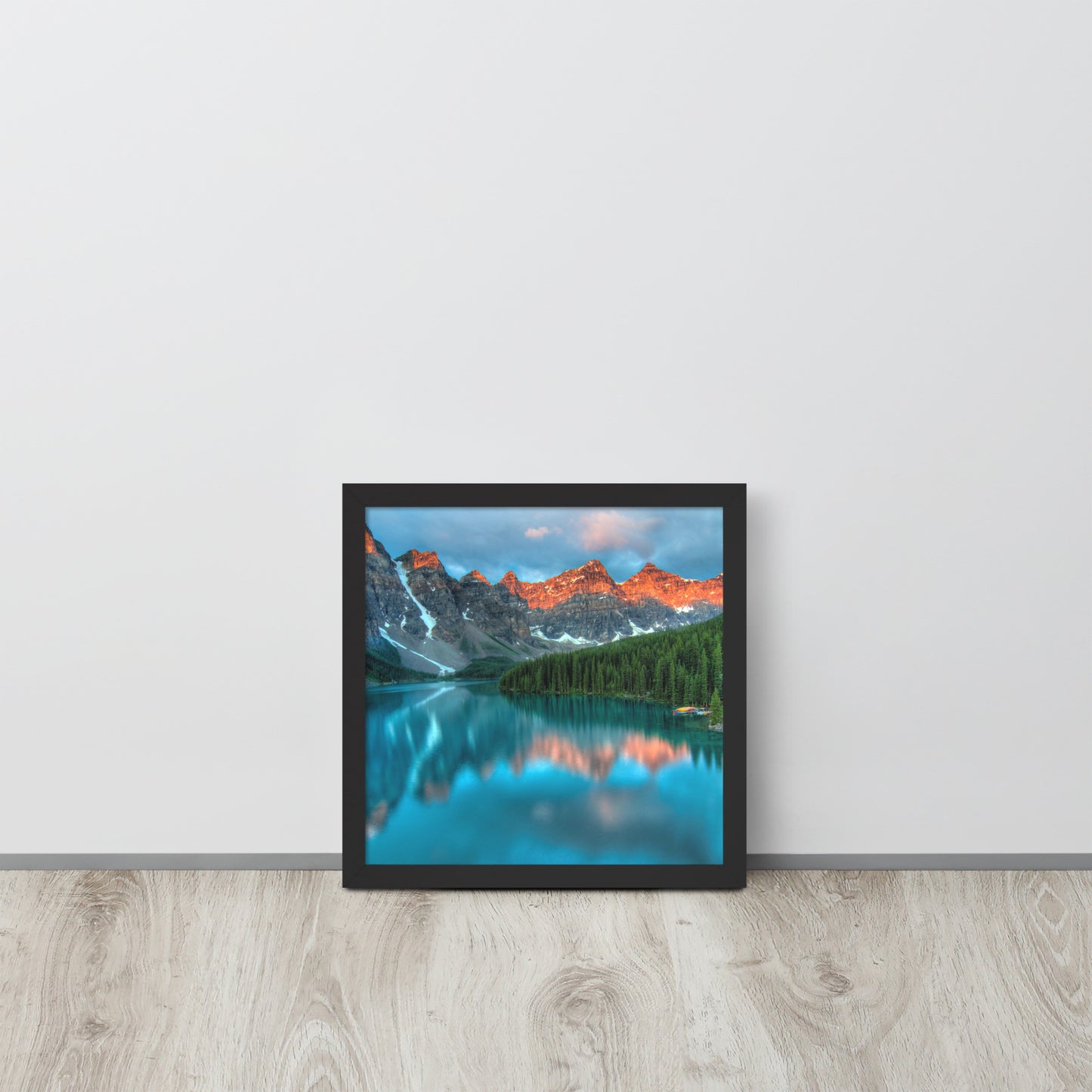 Alberta Mountain Lake Framed Poster