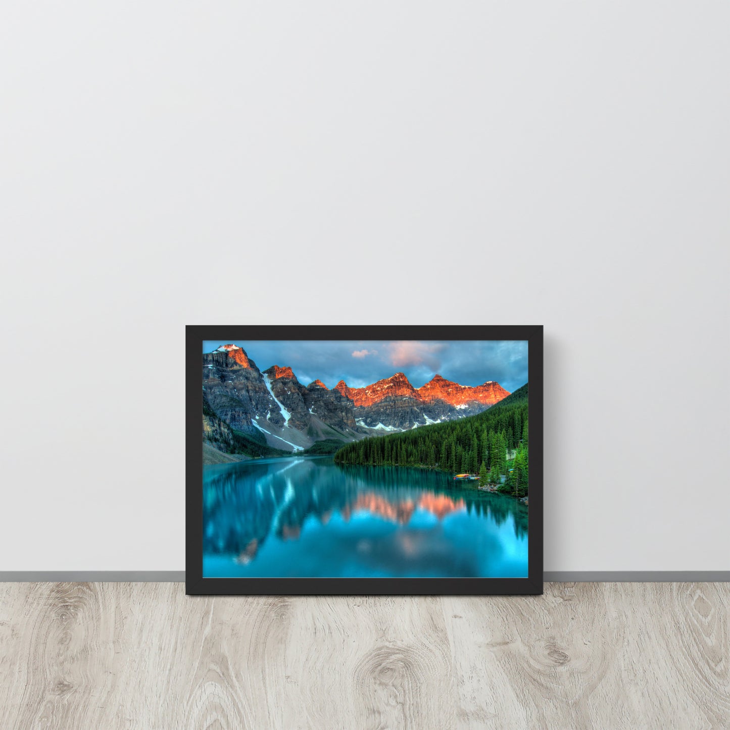 Alberta Mountain Lake Framed Poster