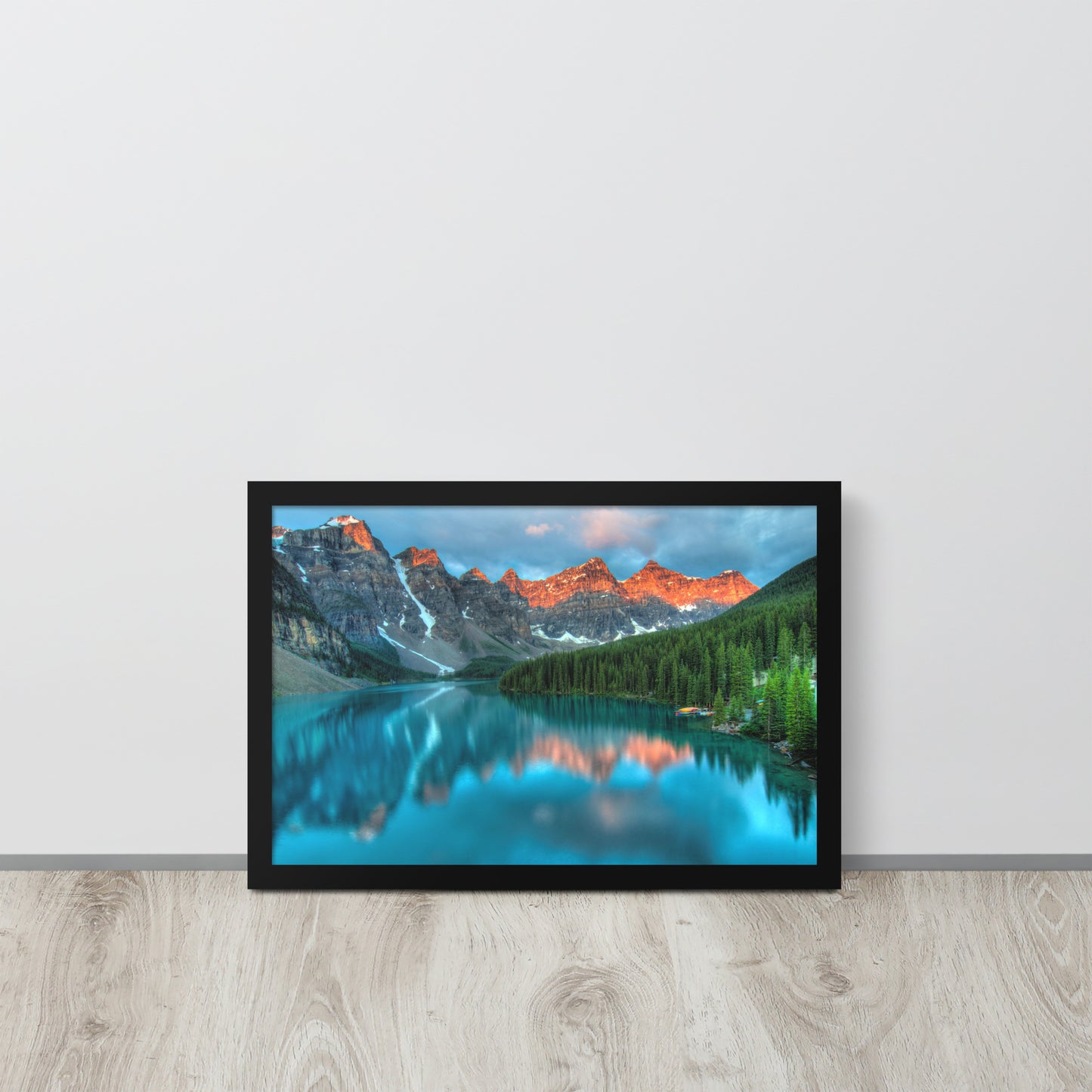 Alberta Mountain Lake Framed Poster