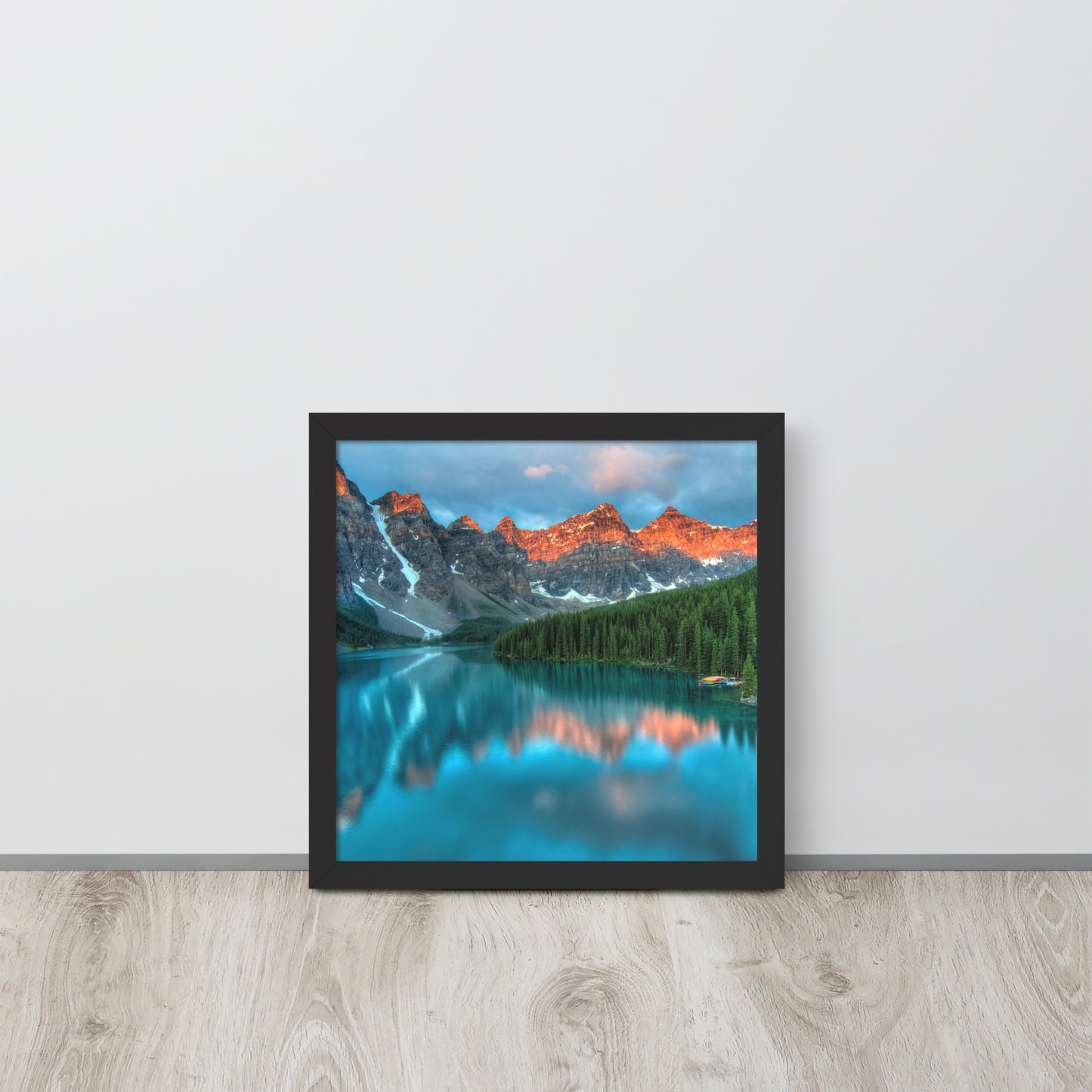 Alberta Mountain Lake Framed Poster