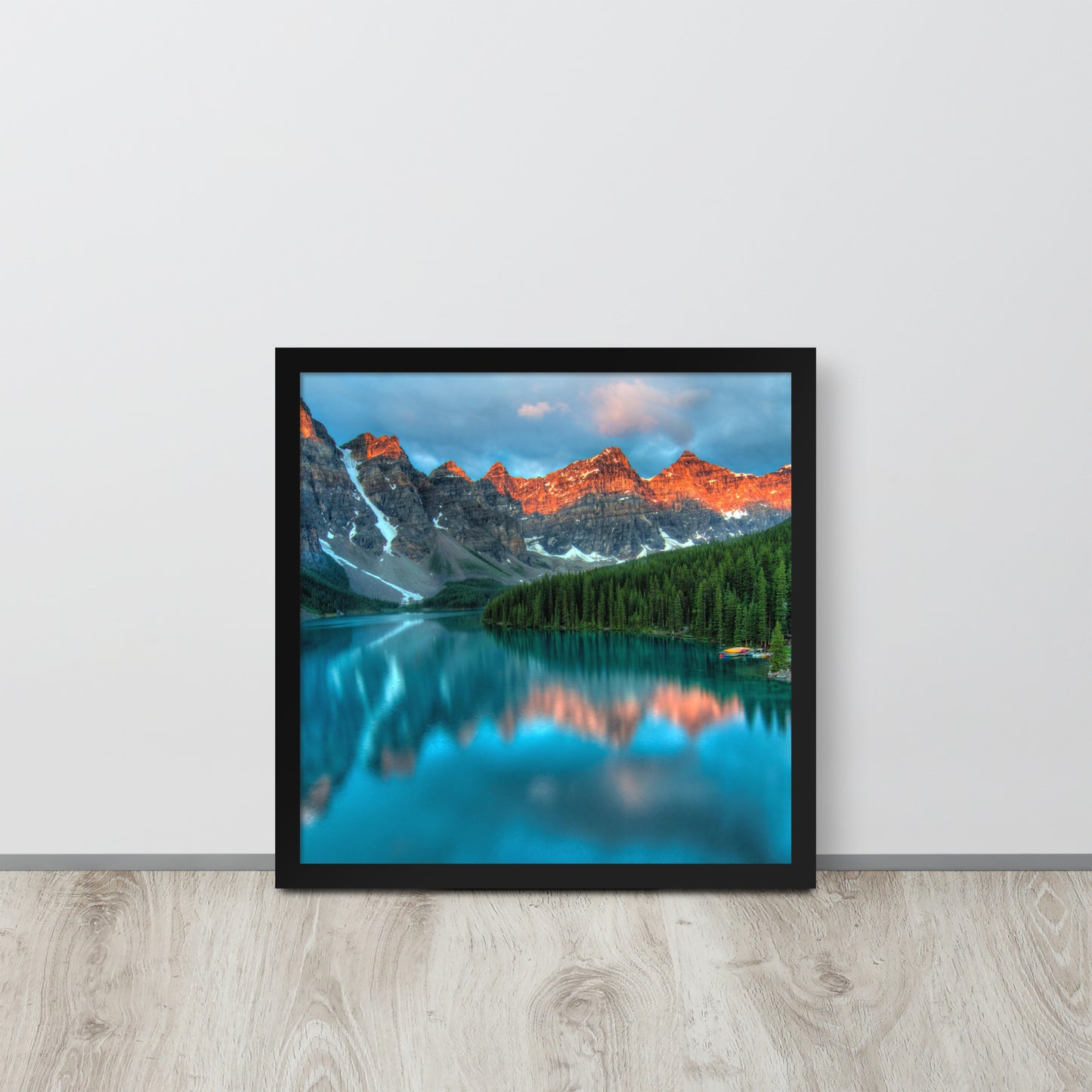 Alberta Mountain Lake Framed Poster