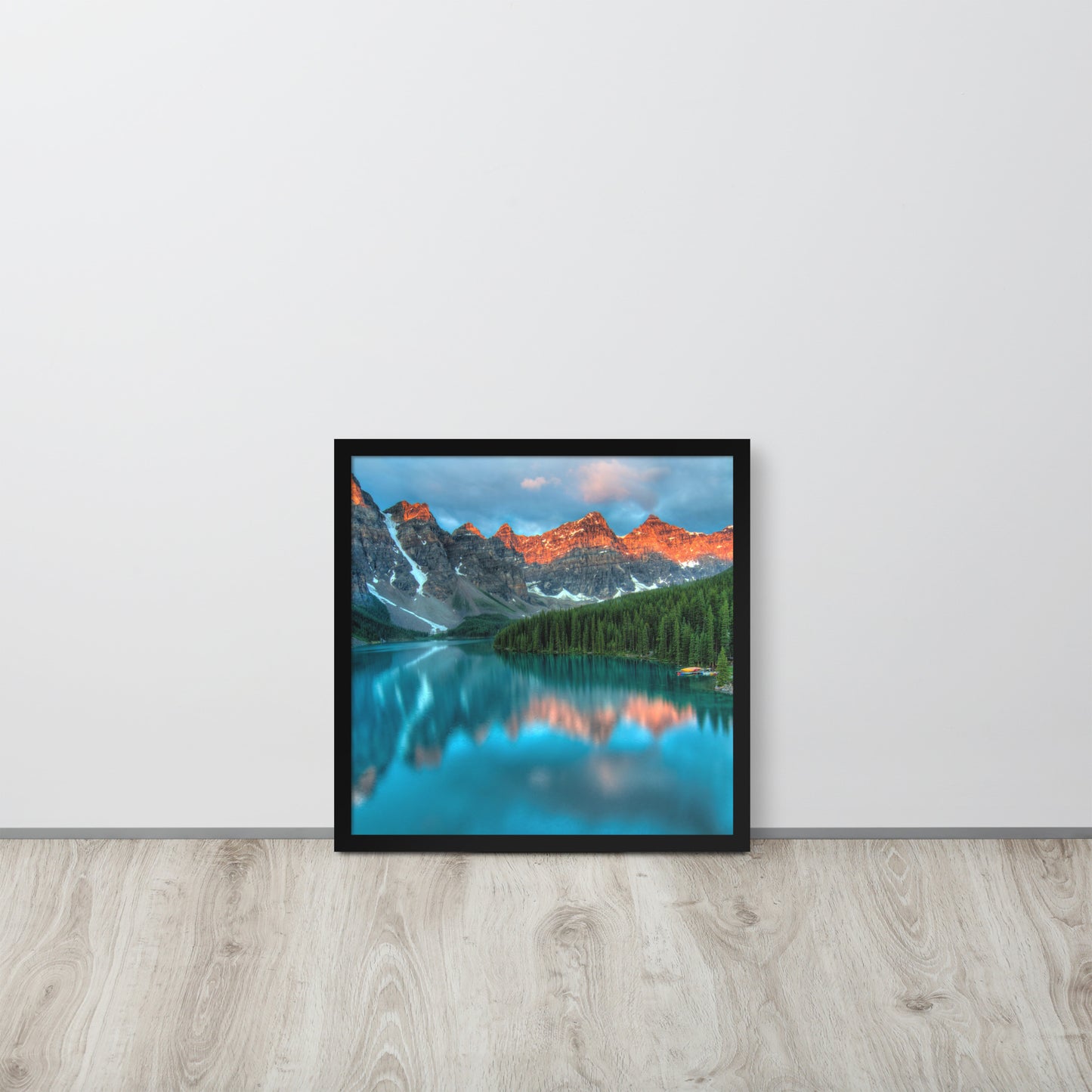 Alberta Mountain Lake Framed Poster