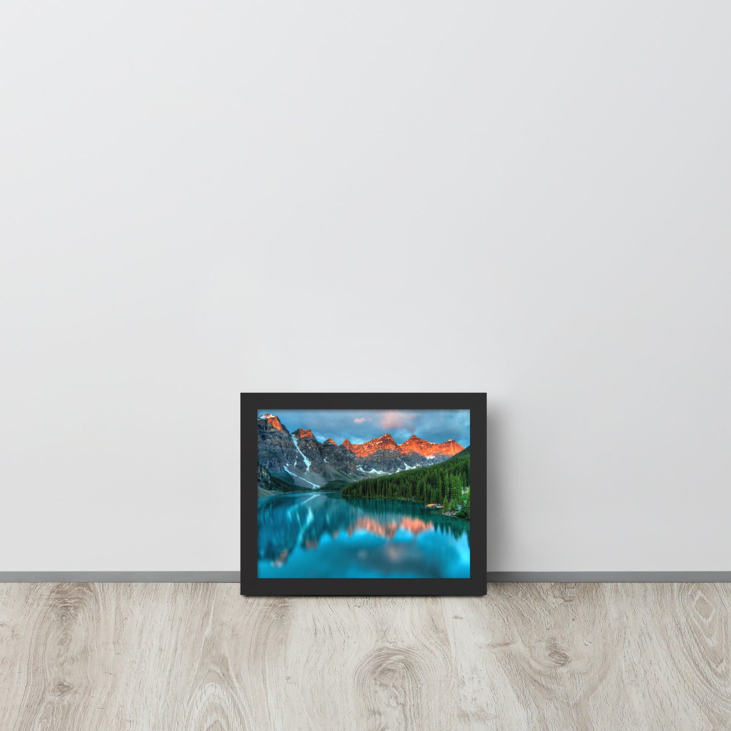 Alberta Mountain Lake Framed Poster