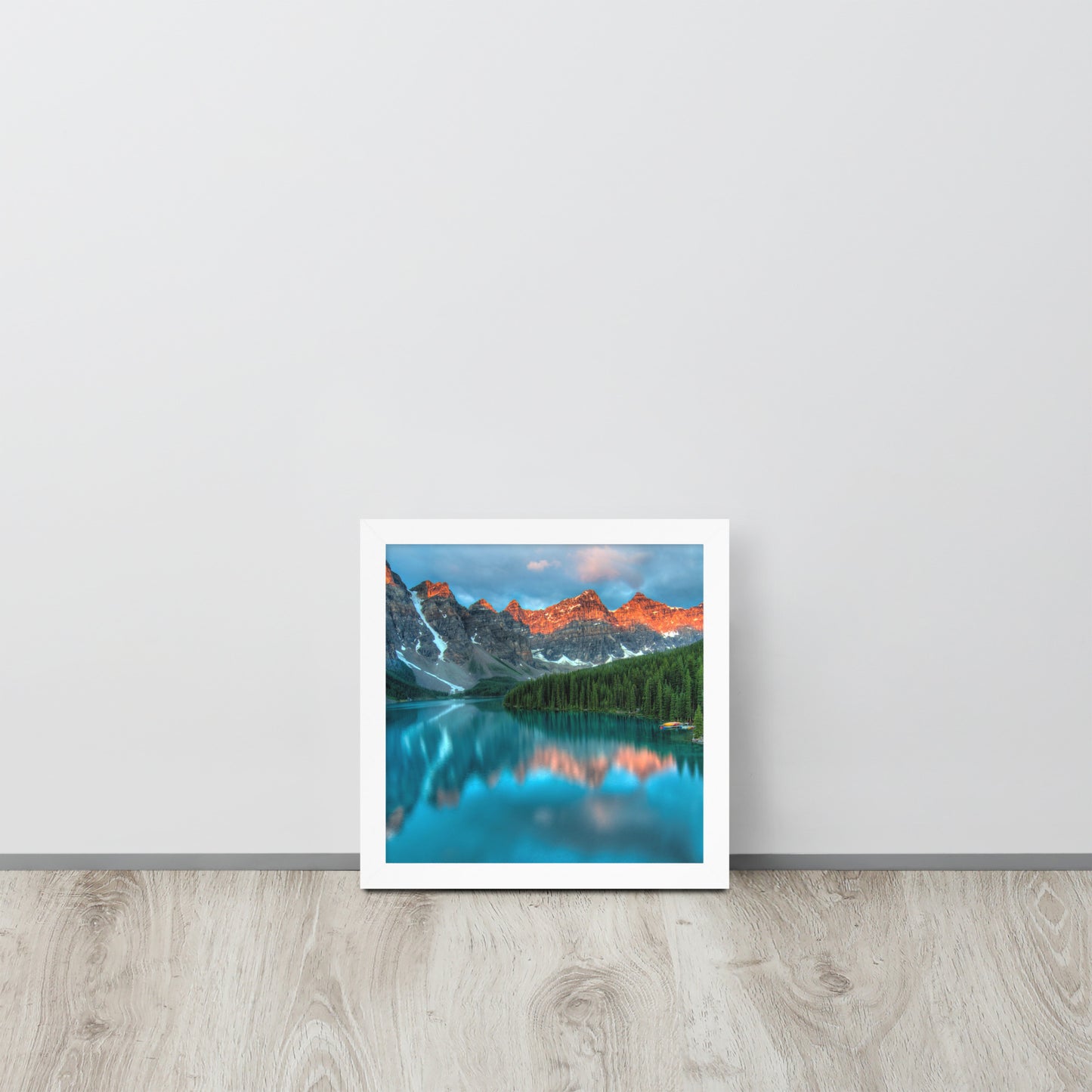 Alberta Mountain Lake Framed Poster