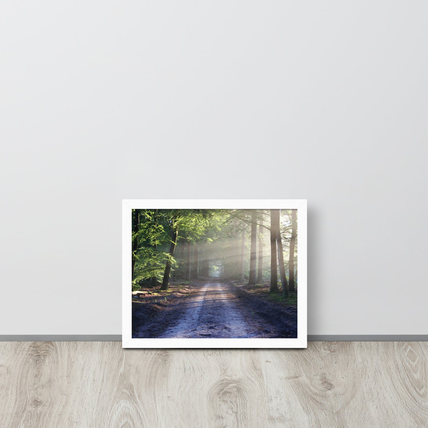 Path Through Woods Framed Poster