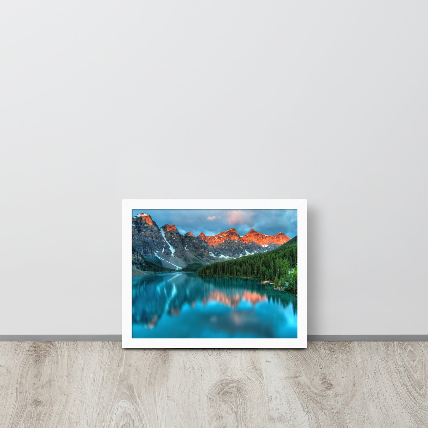 Alberta Mountain Lake Framed Poster