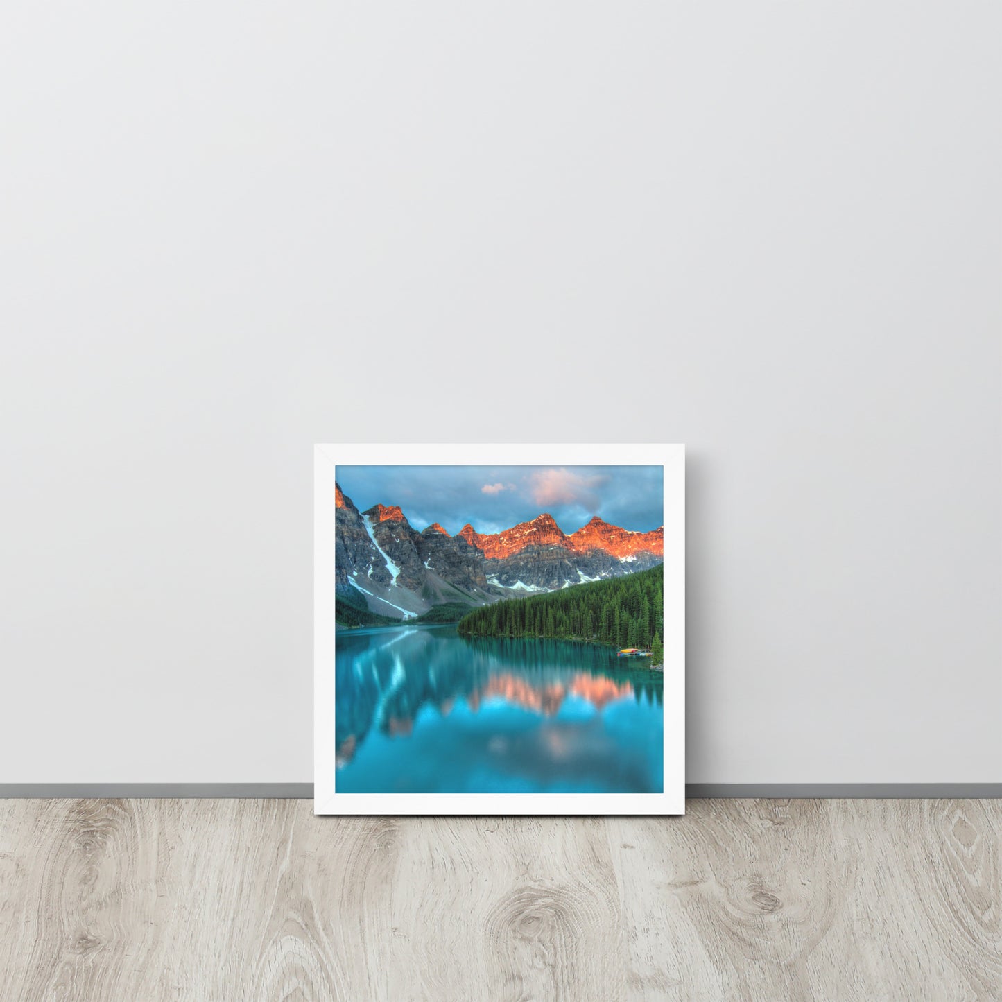 Alberta Mountain Lake Framed Poster