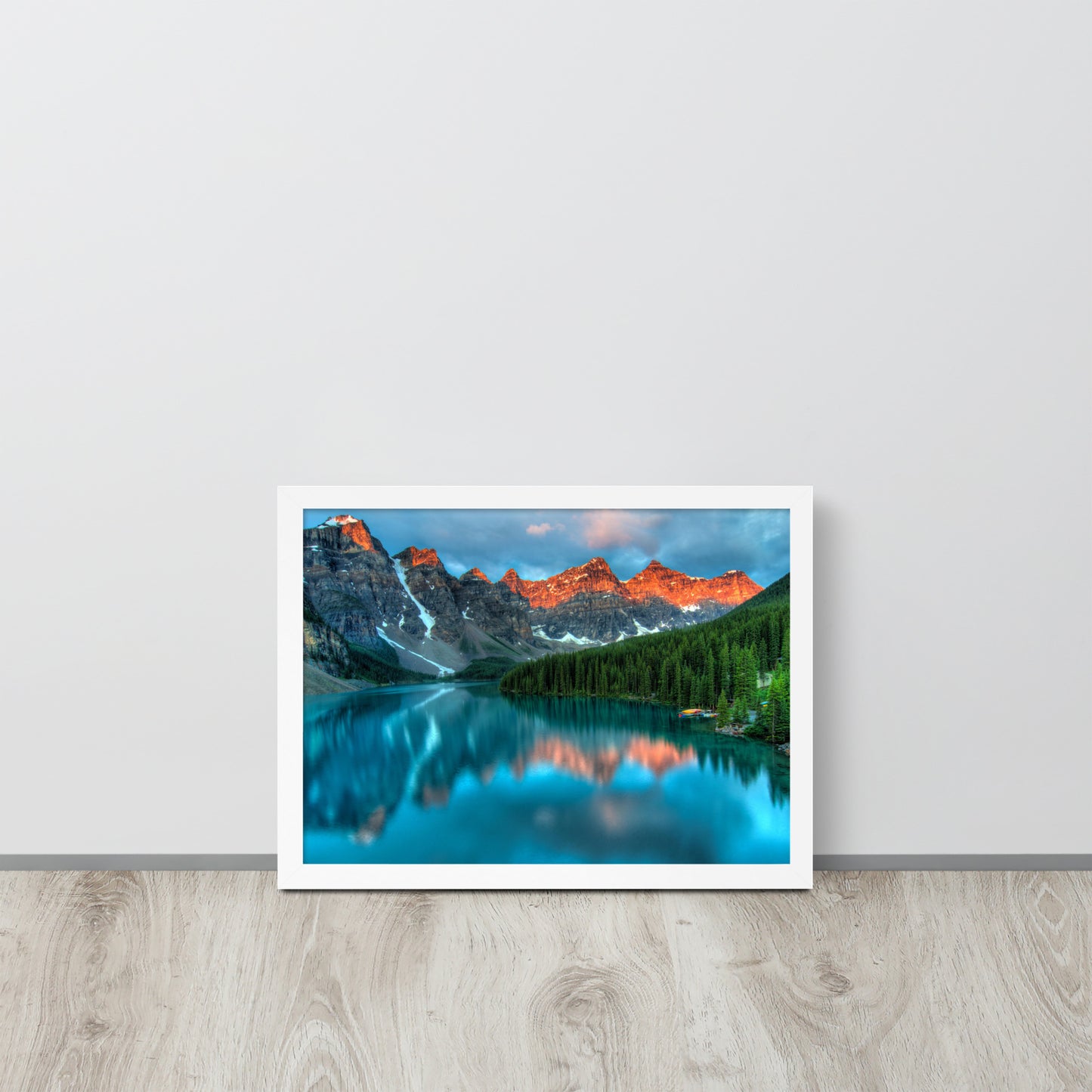 Alberta Mountain Lake Framed Poster