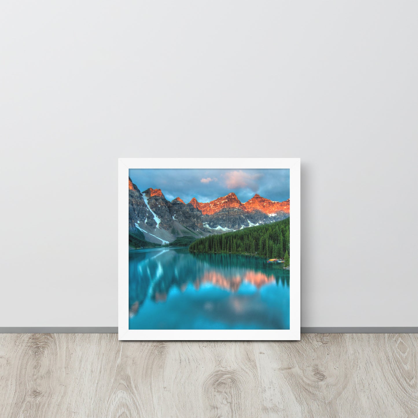 Alberta Mountain Lake Framed Poster