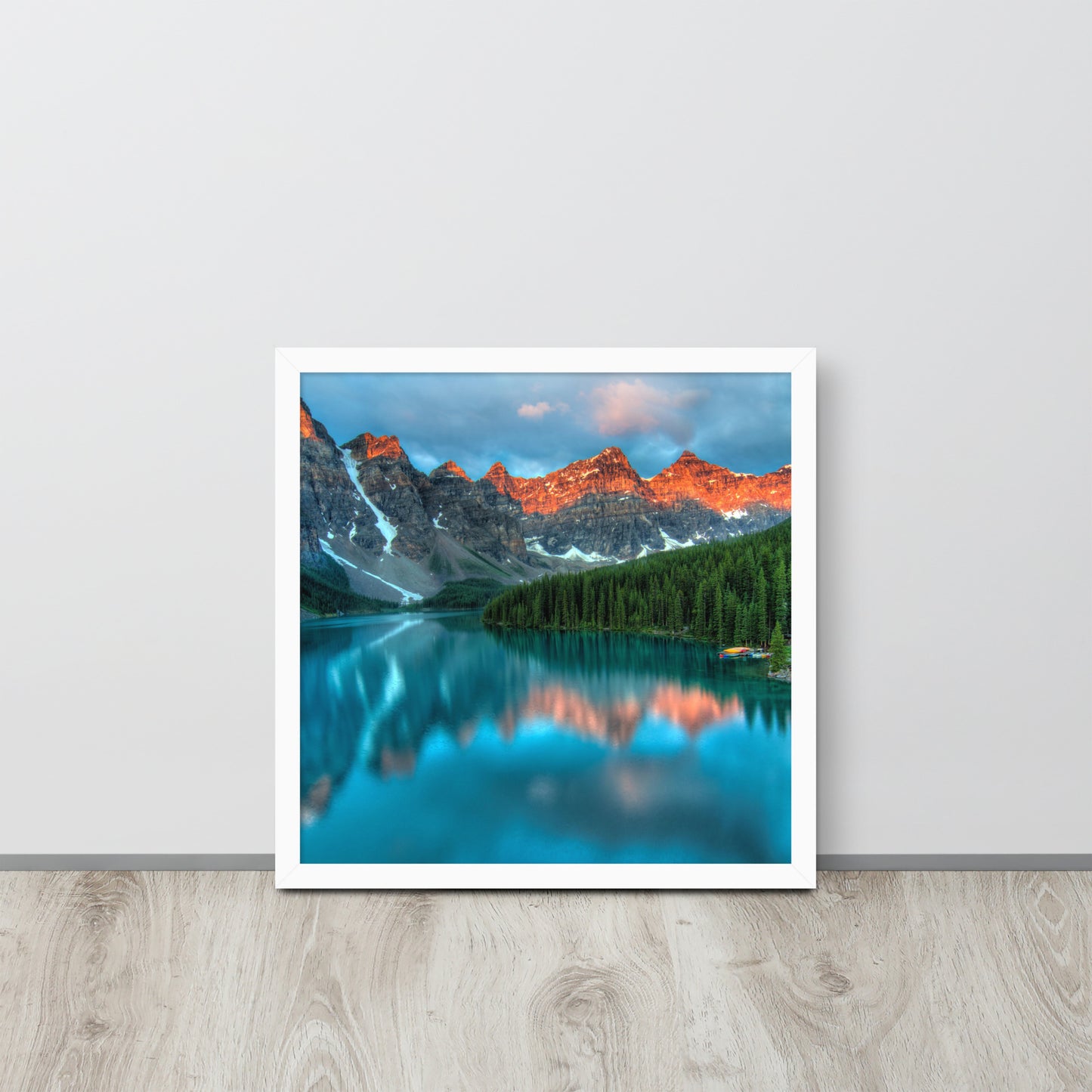 Alberta Mountain Lake Framed Poster