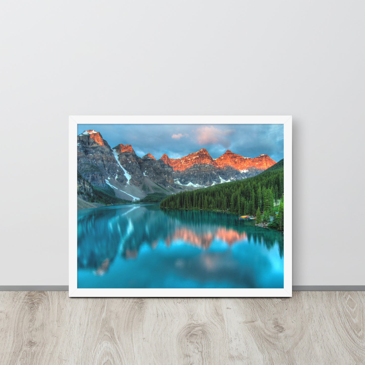 Alberta Mountain Lake Framed Poster