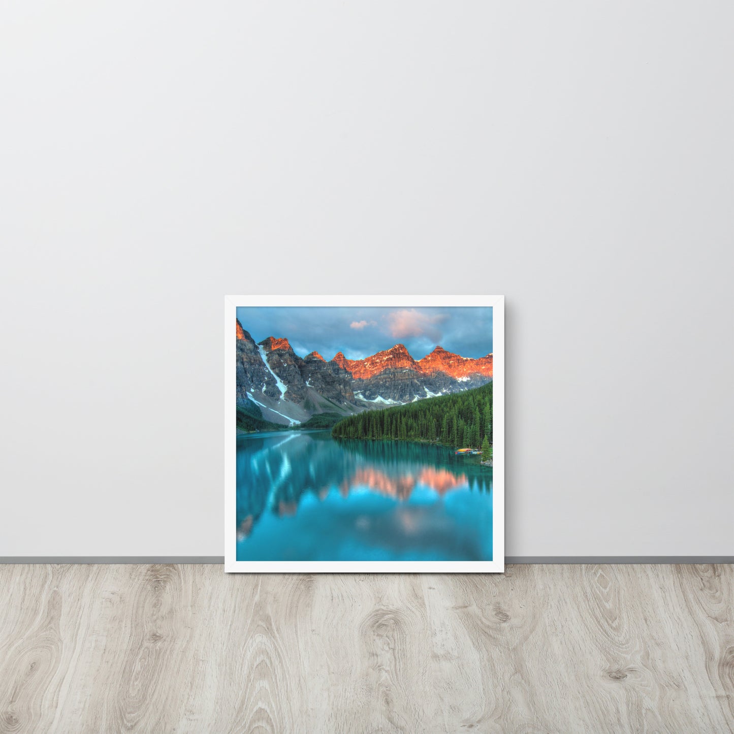 Alberta Mountain Lake Framed Poster