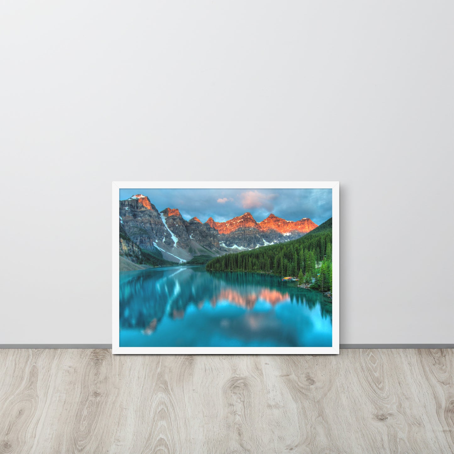 Alberta Mountain Lake Framed Poster