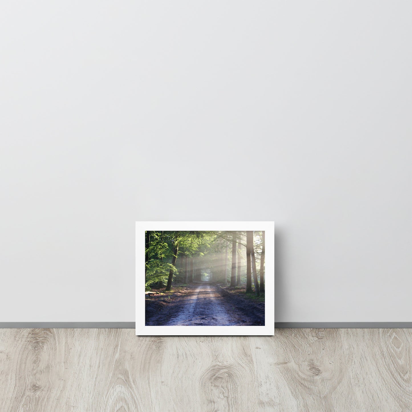 Path Through Woods Framed Poster