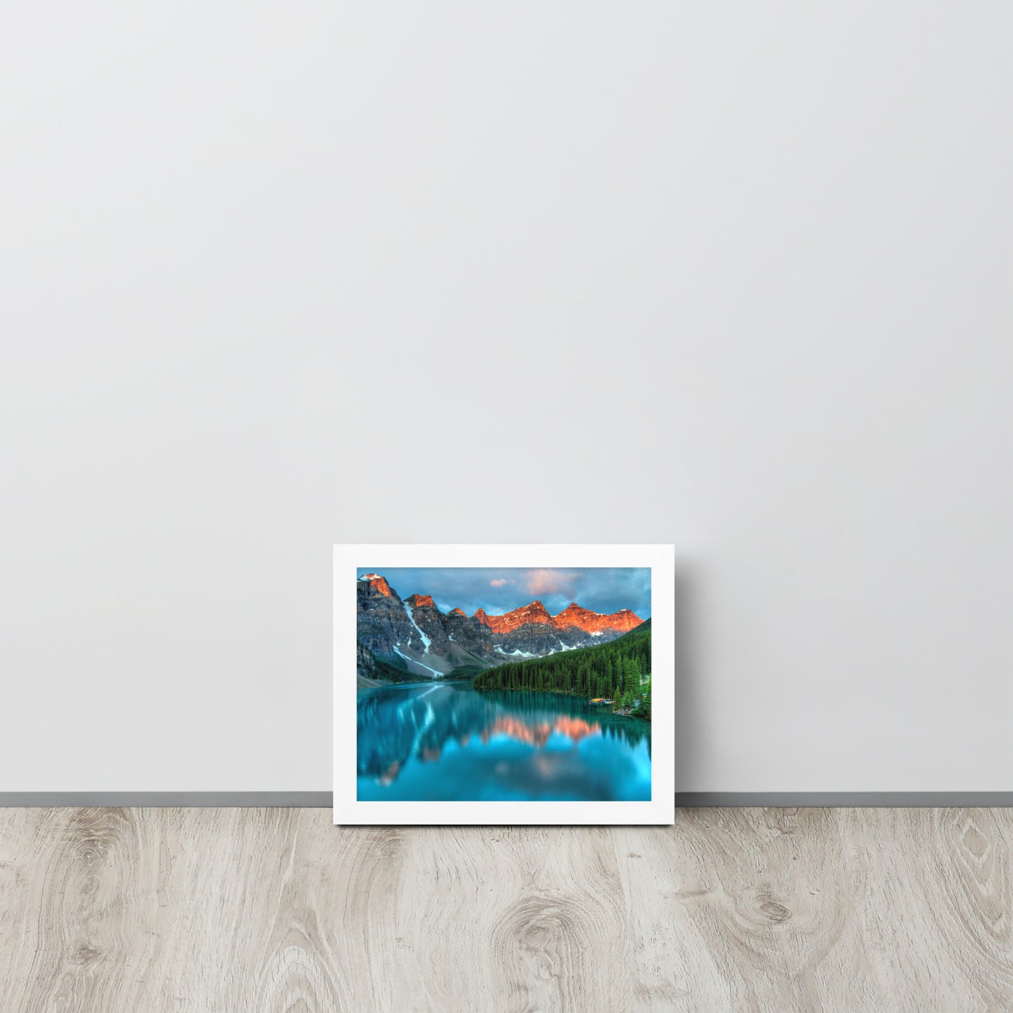 Alberta Mountain Lake Framed Poster