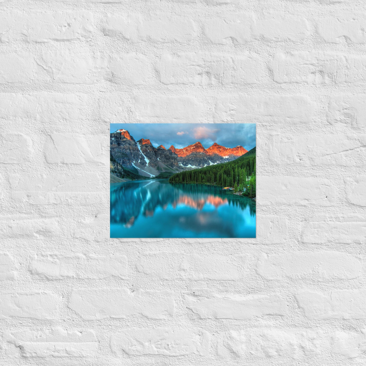 Alberta Mountain Lake Poster