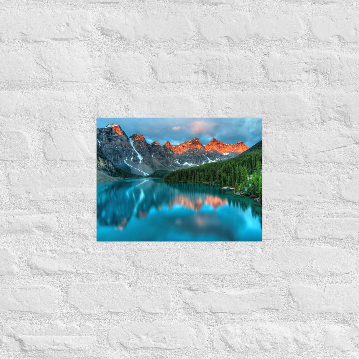 Alberta Mountain Lake Poster