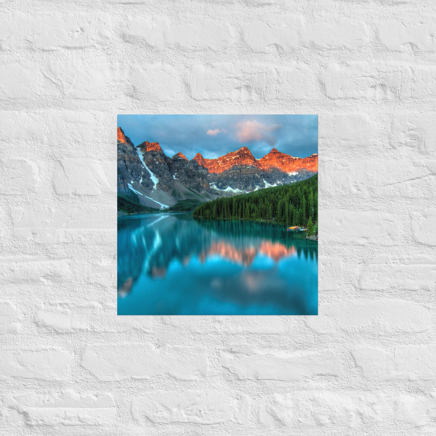 Alberta Mountain Lake Poster