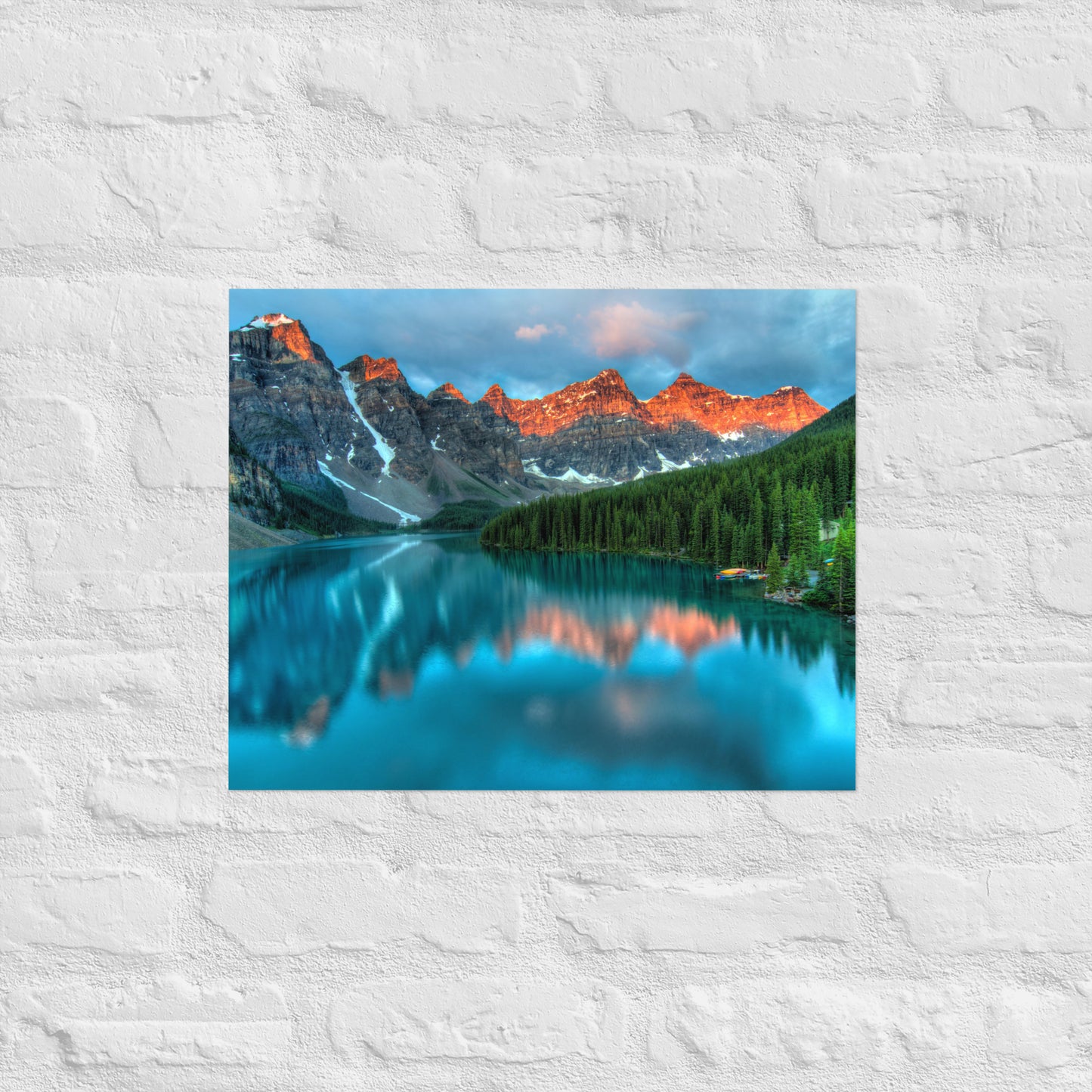 Alberta Mountain Lake Poster