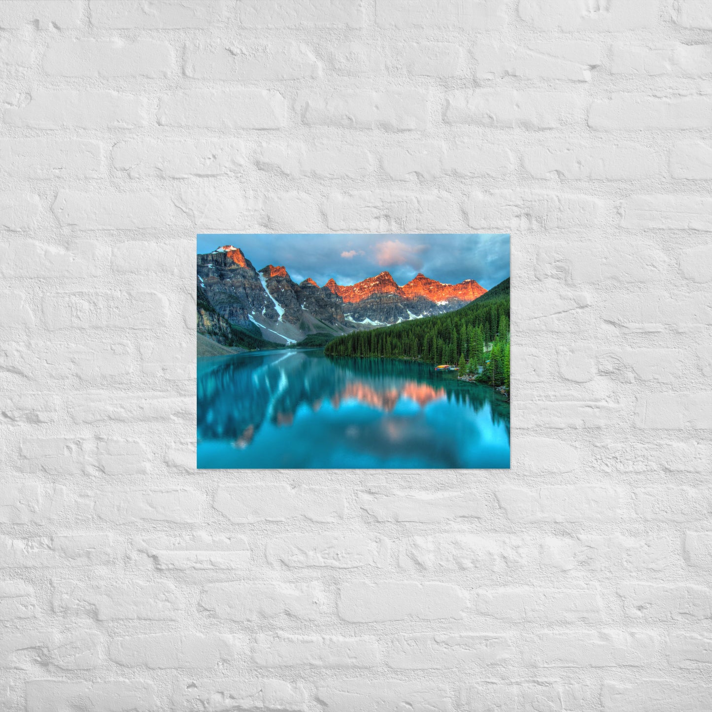 Alberta Mountain Lake Poster