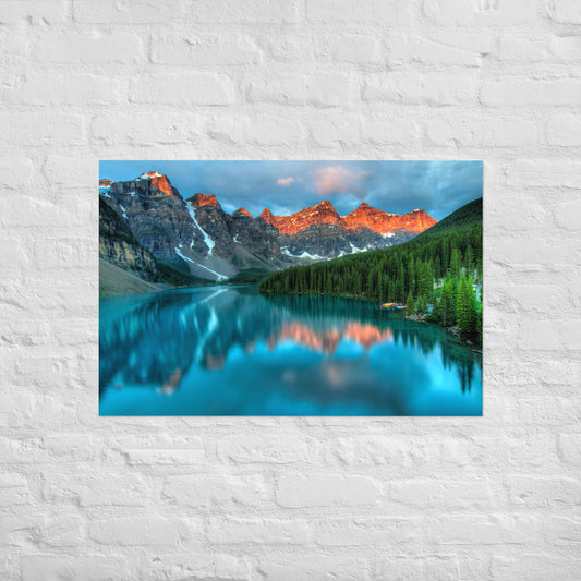 Alberta Mountain Lake Poster